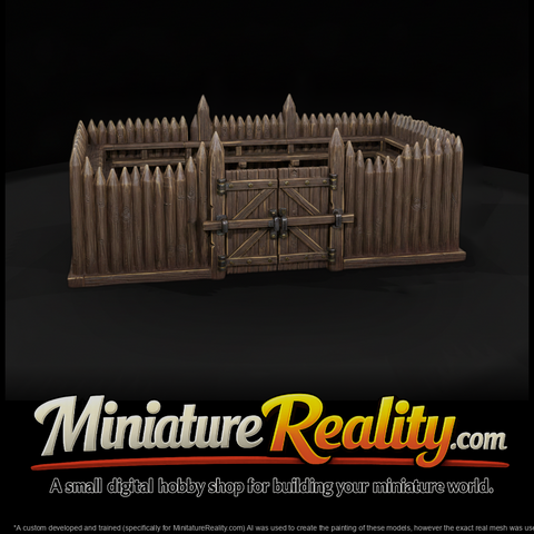 Mil 011 Civil War Palisade Wall Gate