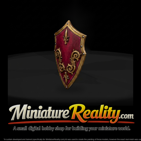Ornate Medieval Heater Shield