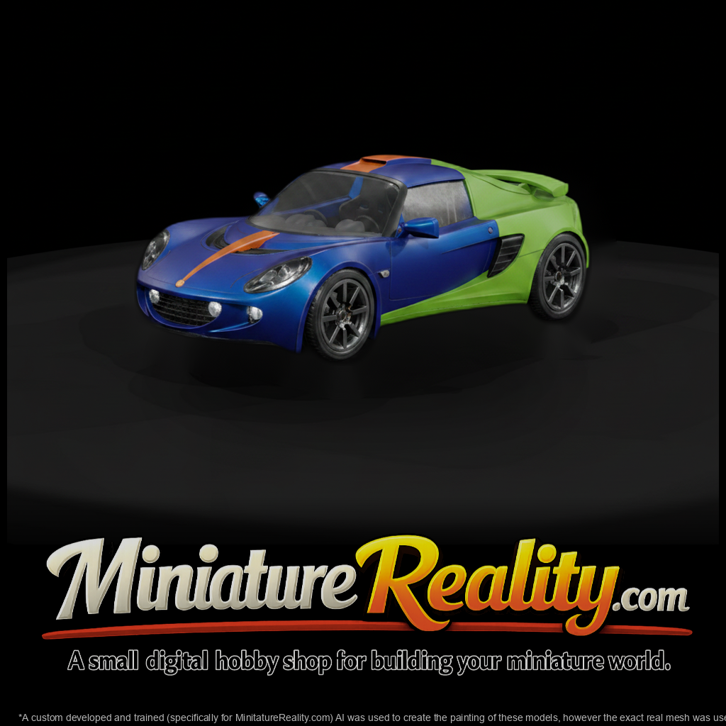 Stylized Sports Supercar