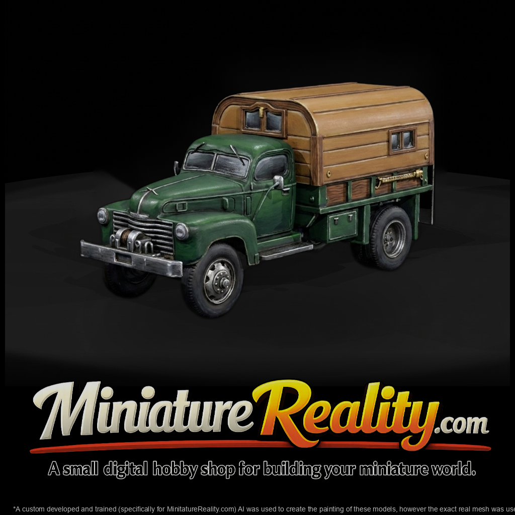 Vintage Camper Pickup