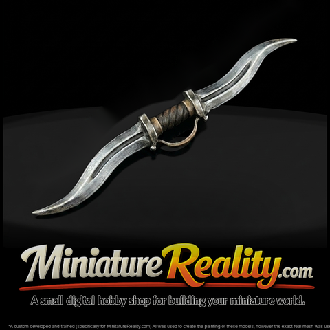 Curved Double-Blade Dagger