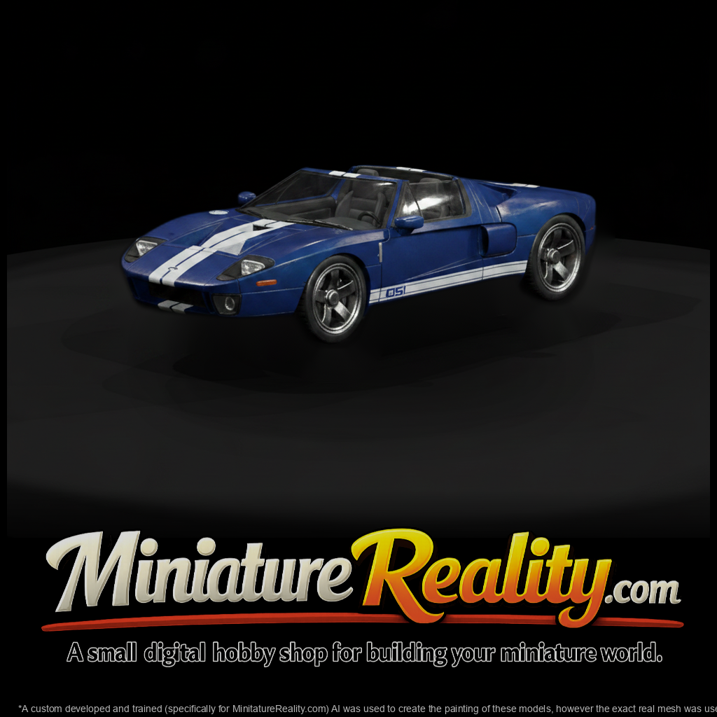 Matte Base Mesh Ford Gt Convertible Sports Car Lt3