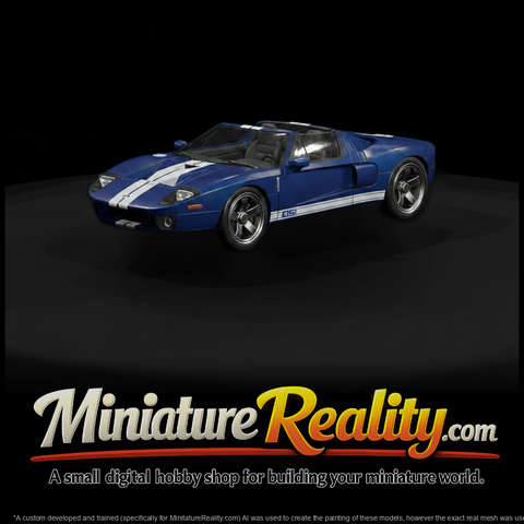 Matte Base Mesh Ford Gt Convertible Sports Car Lt3