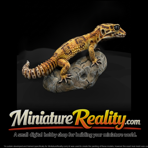 leopard-gecko-on-rock-diorama-miniature-ho-1-87-177928