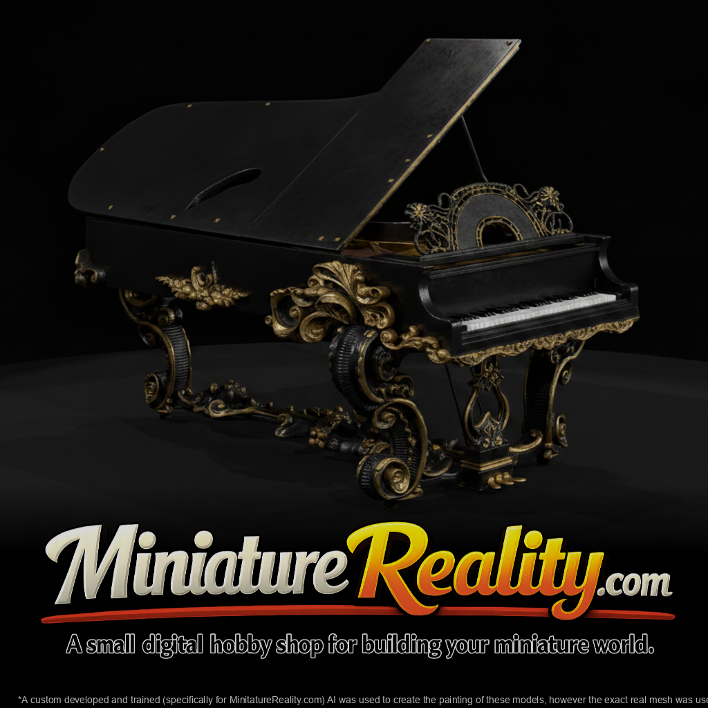 Ornate Victorian Grand Piano