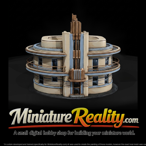 Streamline Moderne Art Deco Corner Apartment Building