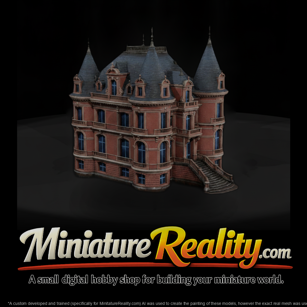French Chateau with Turrets