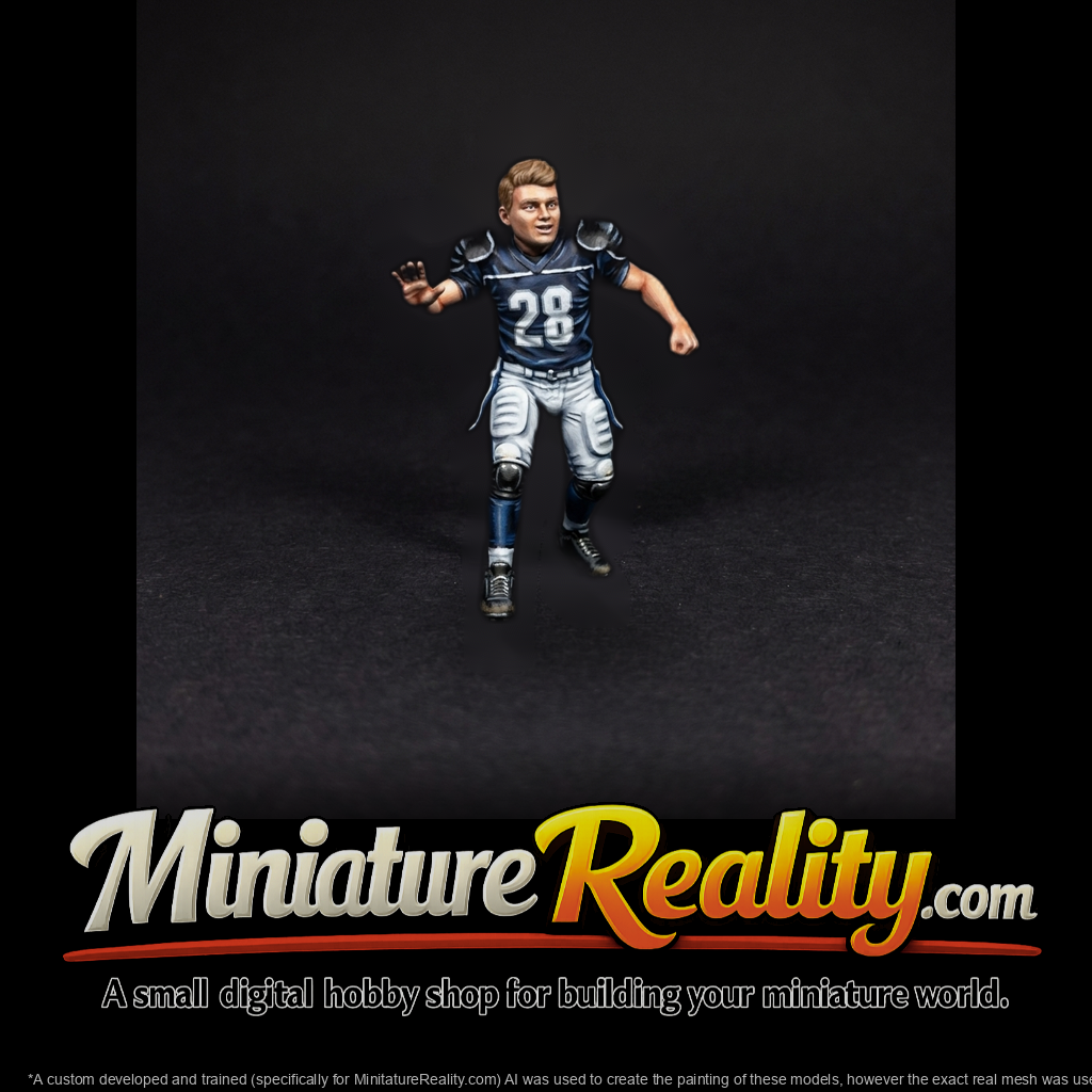 American Football Player Running