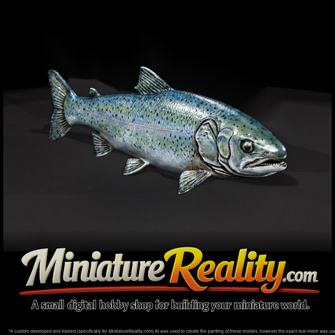 Realistic Sculpted Salmon