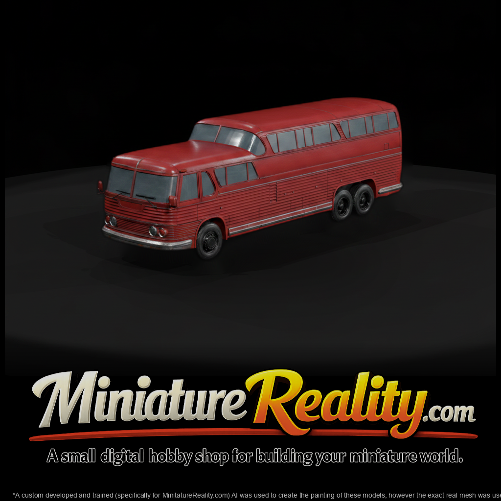 Vintage Streamlined Passenger Coach Bus