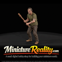 Zombie Photographer - Horror miniature, three-quarter view — thumbnail 3