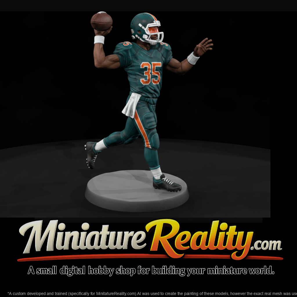 American Football Quarterback Throwing