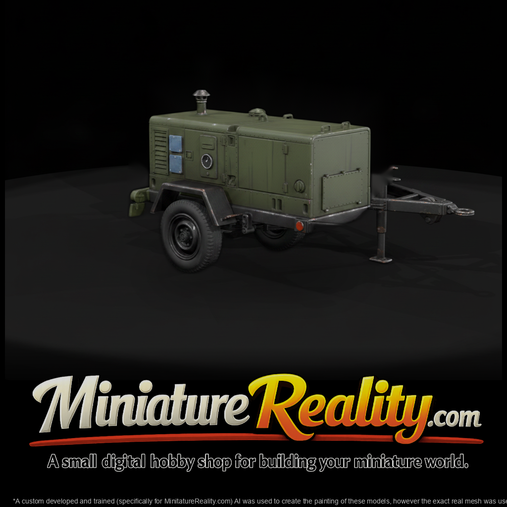 Mil 230 1980S Cold War Generator Trailer