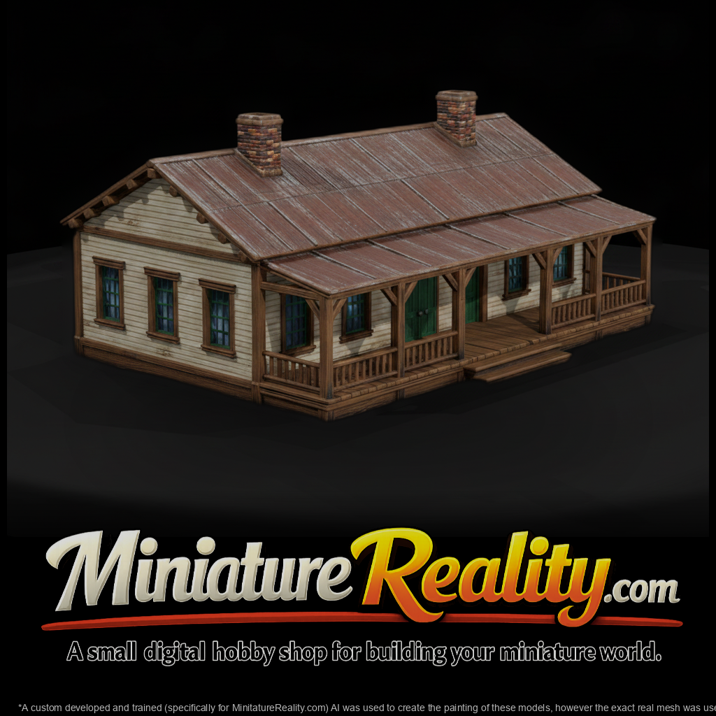 Mil 010 Wild West Fort Cavalry Barracks