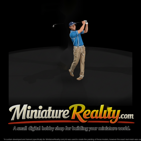 0082 Sports Golfer M Swing