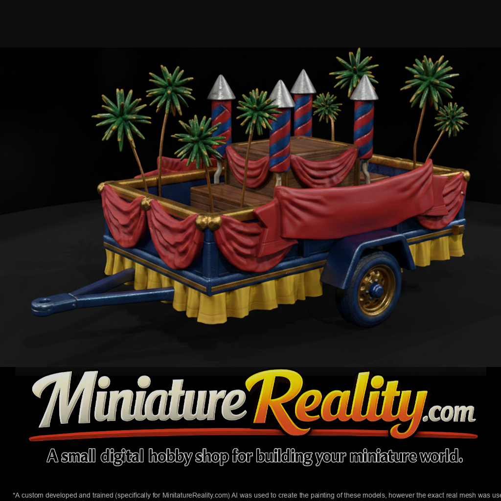 Fireworks Parade Float with Skirting