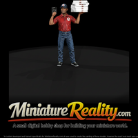 Pizza Delivery Driver miniature, three-quarter view — thumbnail 1