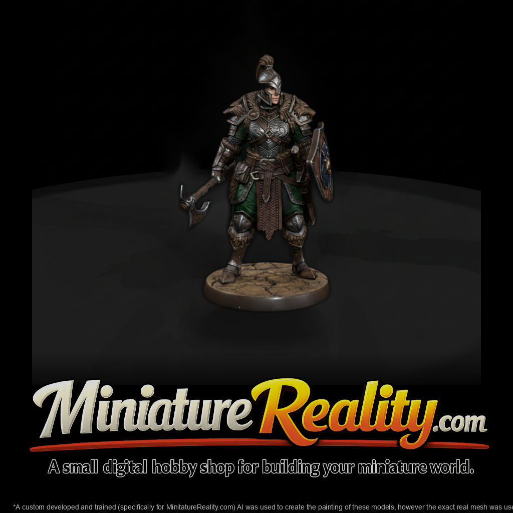 Armored Warrior with Battle Axe