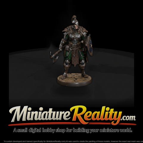 Armored Warrior with Battle Axe