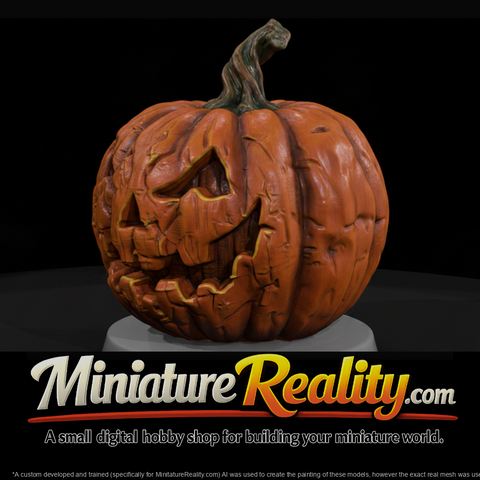Carved Jack-o'-Lantern Pumpkin