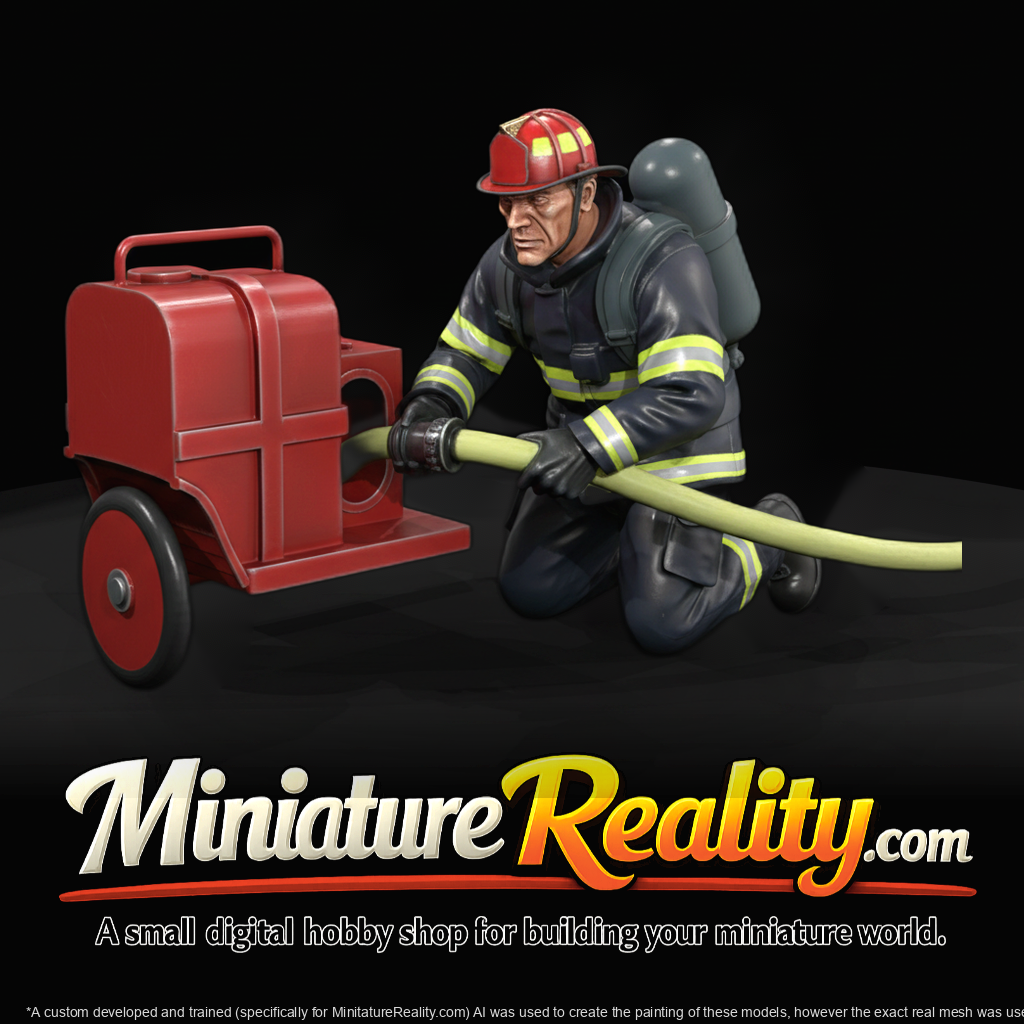 Firefighter — Modern Firefighter with Hose