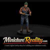 Logging Camp Saw Filer at Work — thumbnail 1