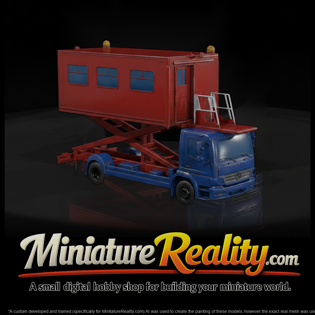 Airport Passenger Lift Truck miniature, three-quarter view