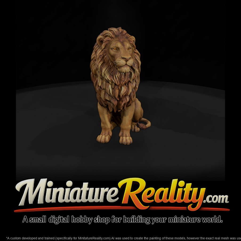 Cir 114 Animal Sitting Lion
