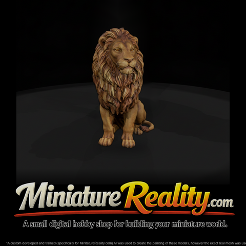 Cir 114 Animal Sitting Lion