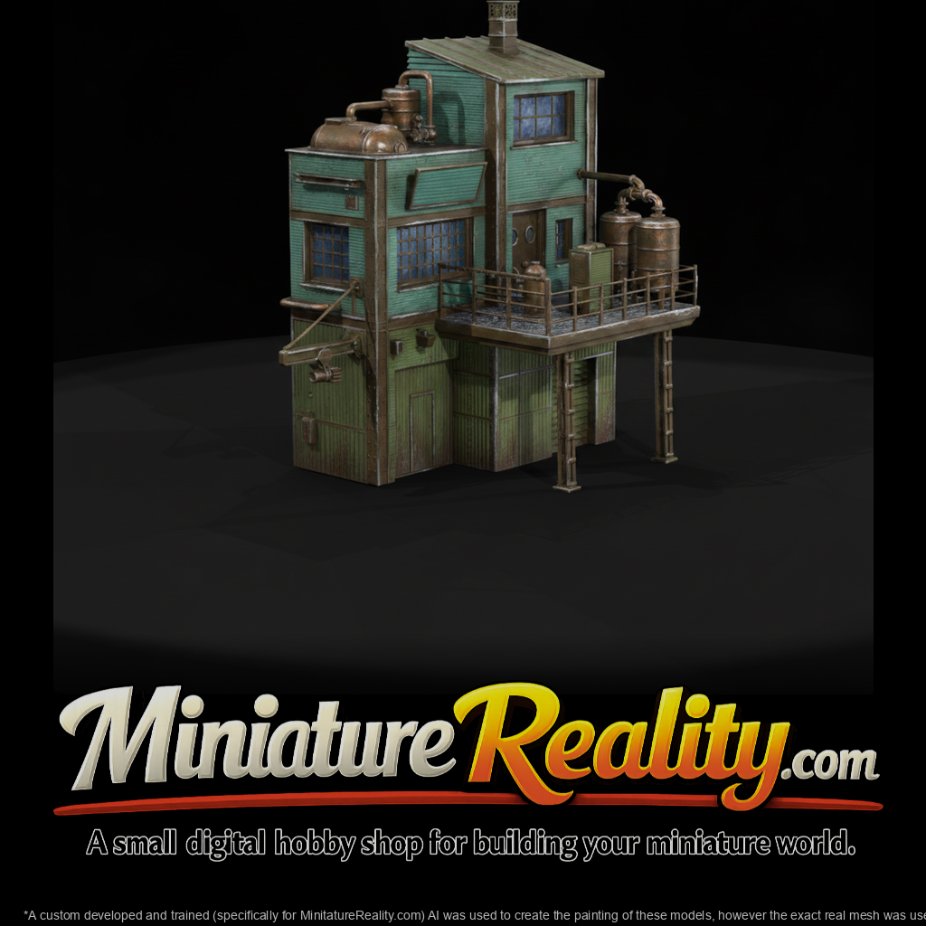 Weathered Factory Model, three-quarter view