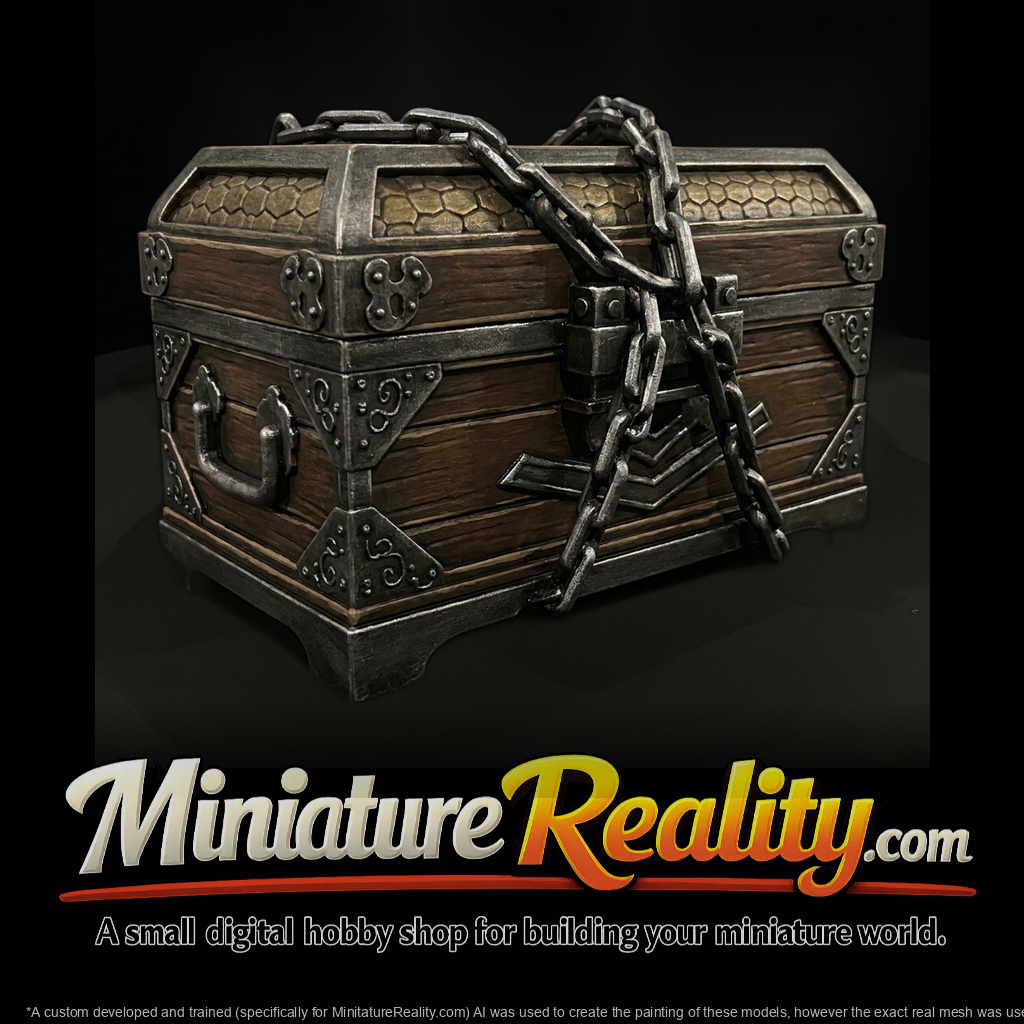 Medieval Chained Treasure Chest