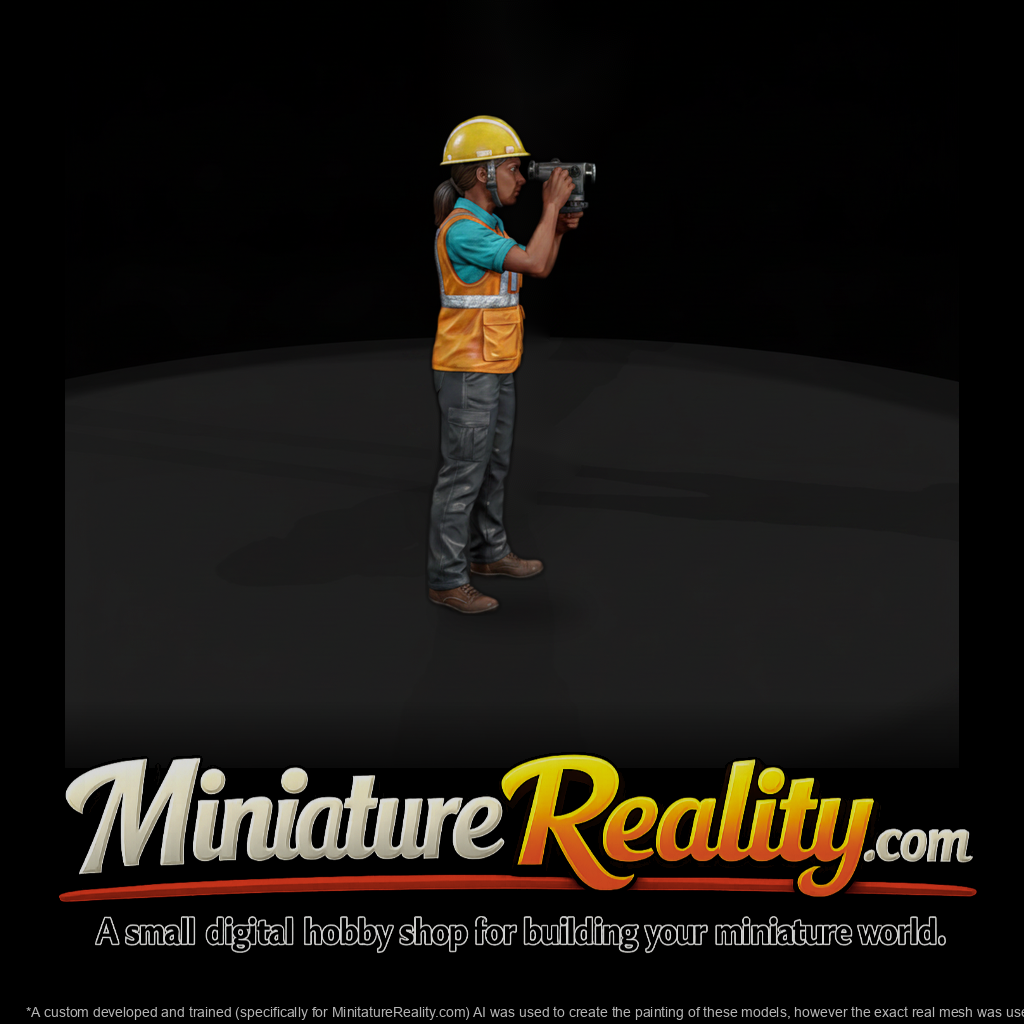 Construction Surveyor with Level