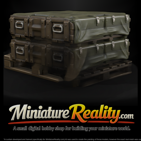 Mil 233 1980S Cold War Ammo Pallet Stack