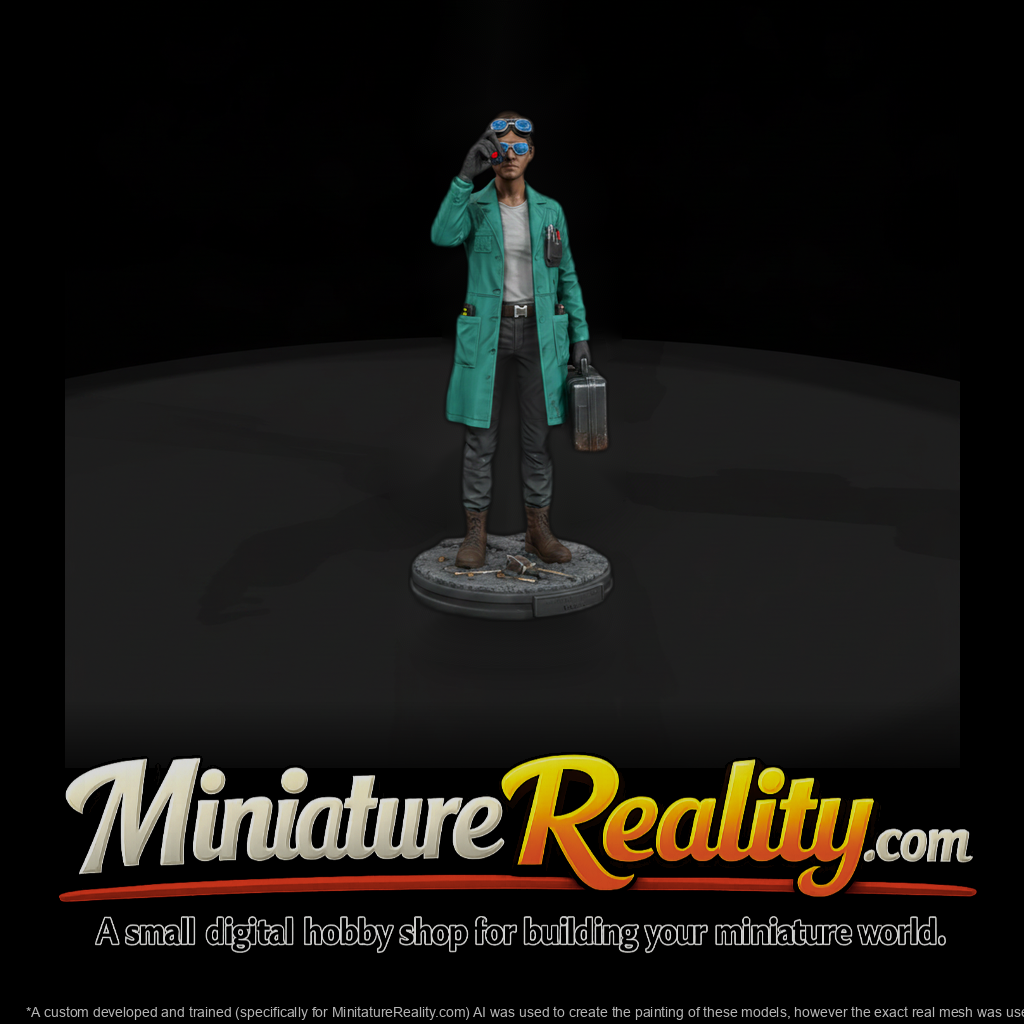 Lab Scientist with Specimen Case