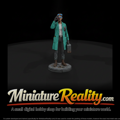 Lab Scientist with Specimen Case