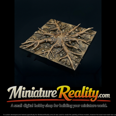 Sculpted Tree Root Terrain Tile