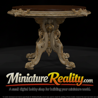 Rococo Ornate Round Dining Table — thumbnail 2