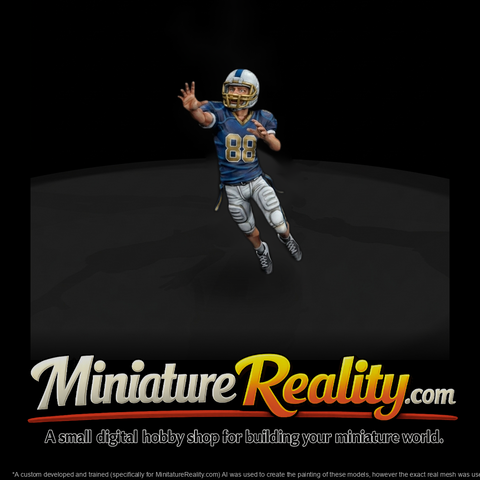 Leaping American Football Receiver