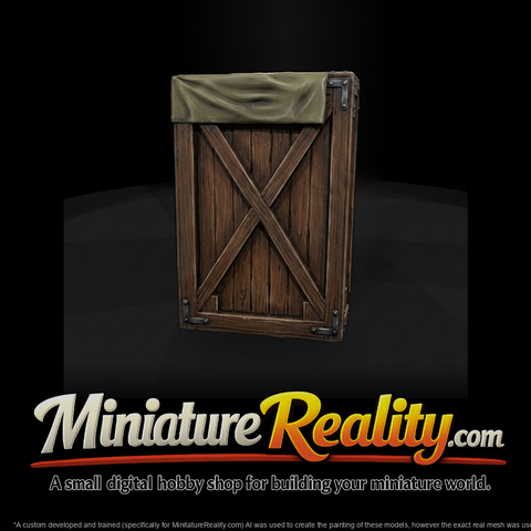 Industrial Wooden Cargo Crate