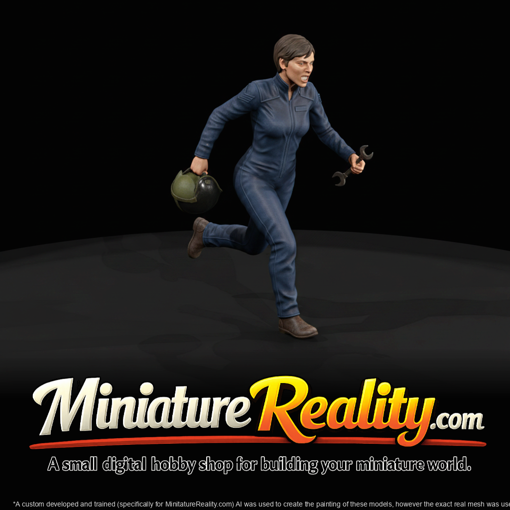 Female Pilot — Running Pose