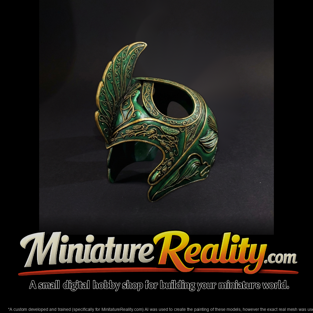 Elven Ornate Winged Helmet