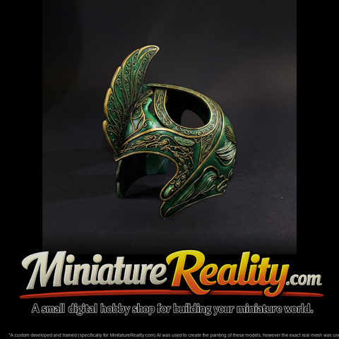 Elven Ornate Winged Helmet