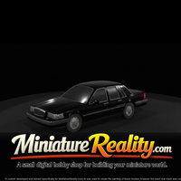 1990-1995 Lincoln Town Car miniature, three-quarter view — thumbnail 3