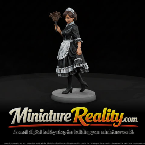 Housemaid with Feather Duster