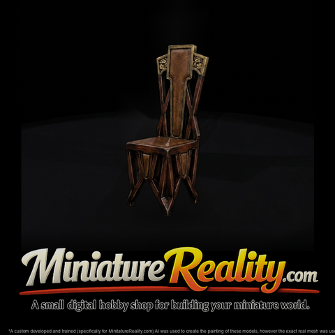 Art Nouveau High-Back Chair