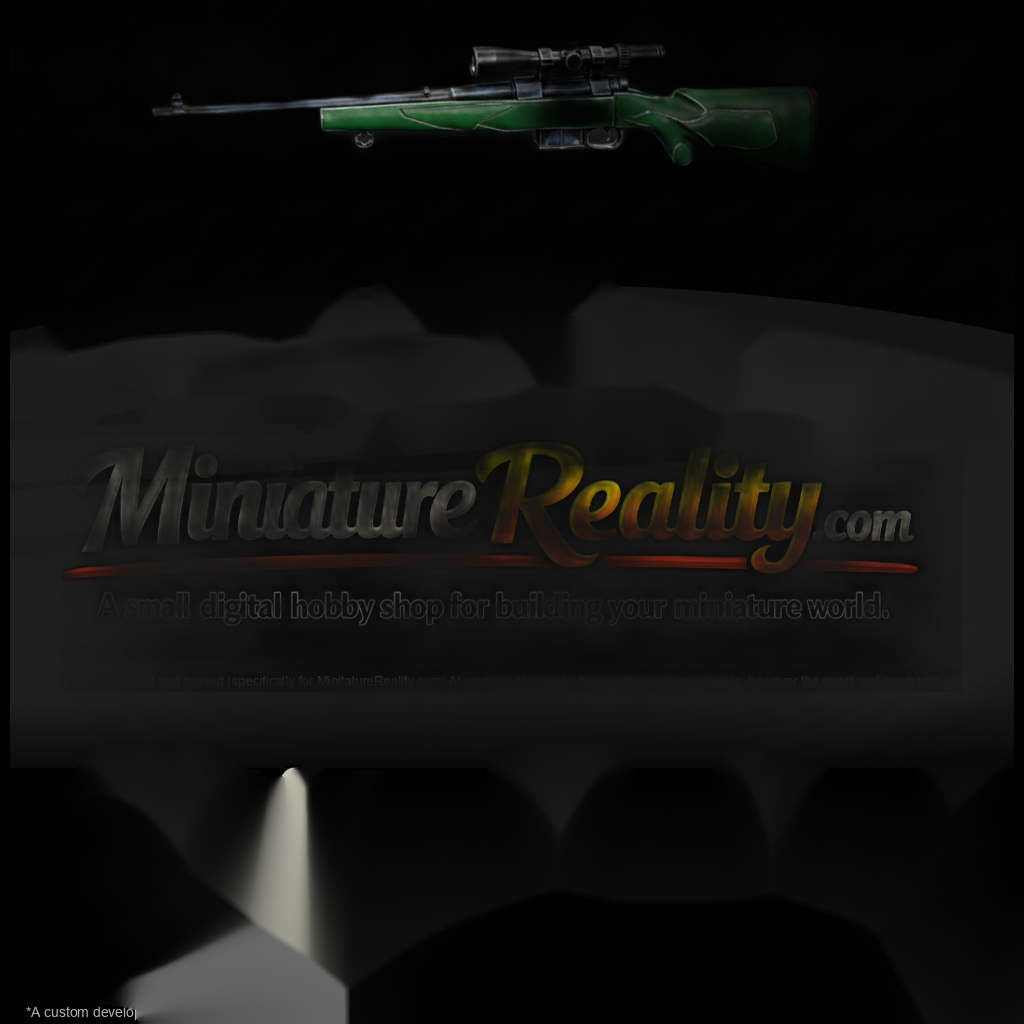 Bolt-Action Hunting Rifle with Scope