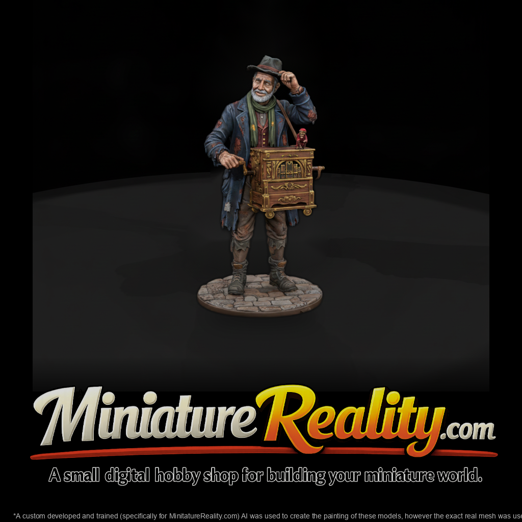 Vag 017 Victorian Organ Grinder Beggar