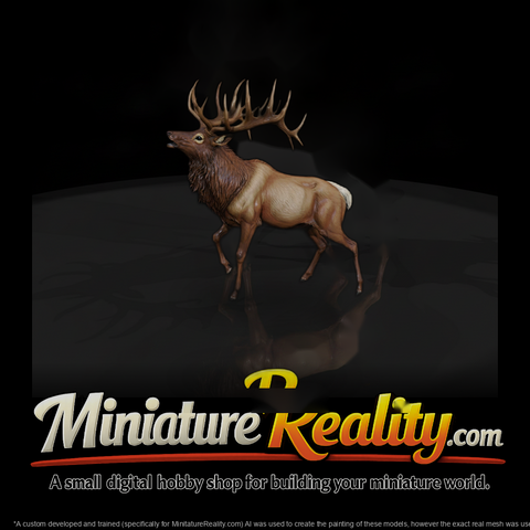 Male Elk 3D Model