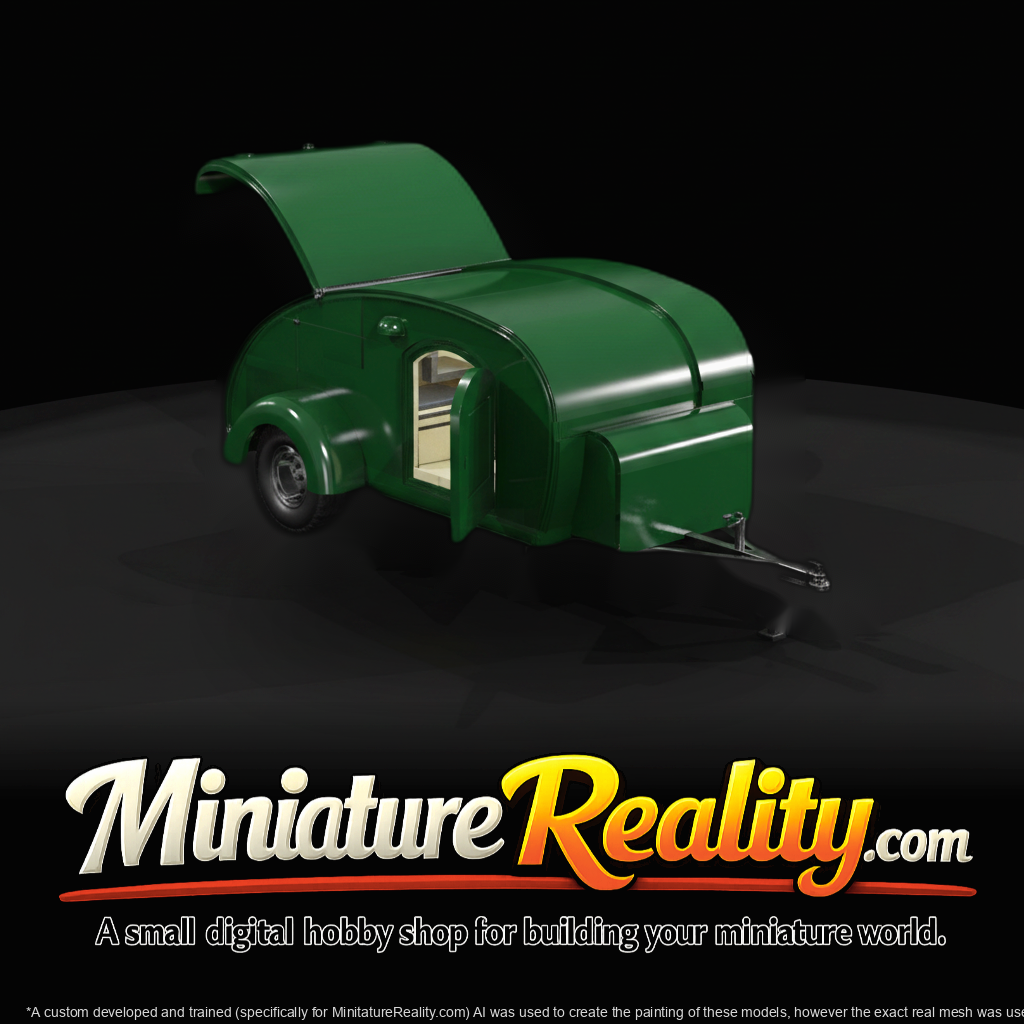 Teardrop Trailer Open