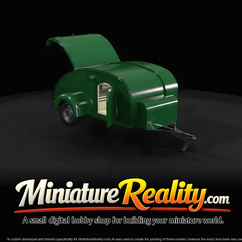 Teardrop Trailer Open